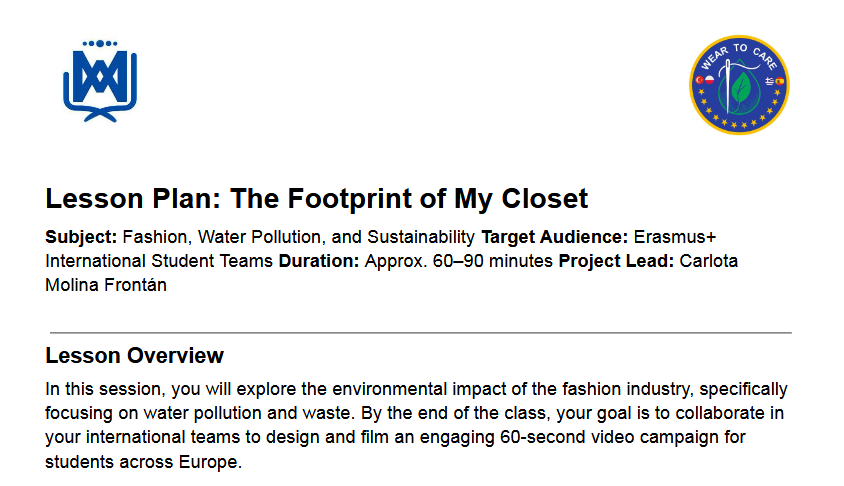 Lesson Plan_ The Footprint of My Closet